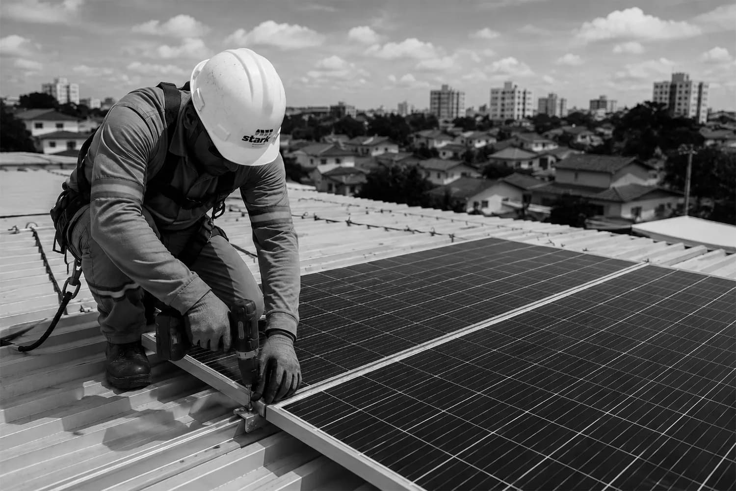 Instalação de placas fotovoltaicas
